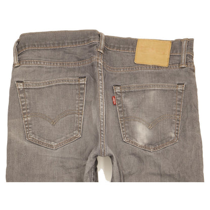Levi's Men Grey Straight Regular Stretch Jeans W33 L32