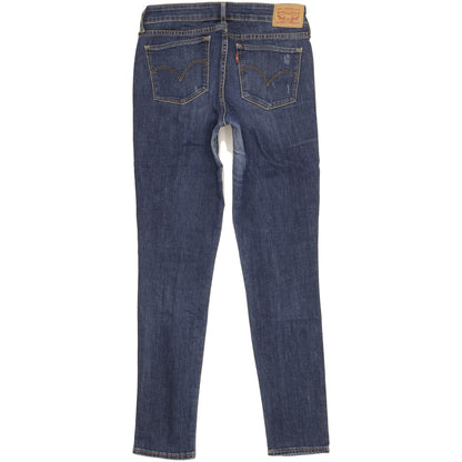 Levi's 711 Women Blue Skinny Slim Stretch Jeans W28 L30
