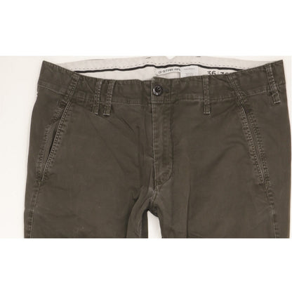 G-Star Vetar Men Grey Straight Regular Chino Stretch Jeans W36 L31