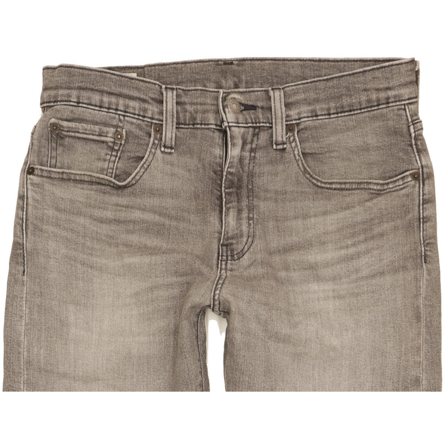 Levi's 502 Men Grey Tapered Regular Stretch Jeans W31 L28