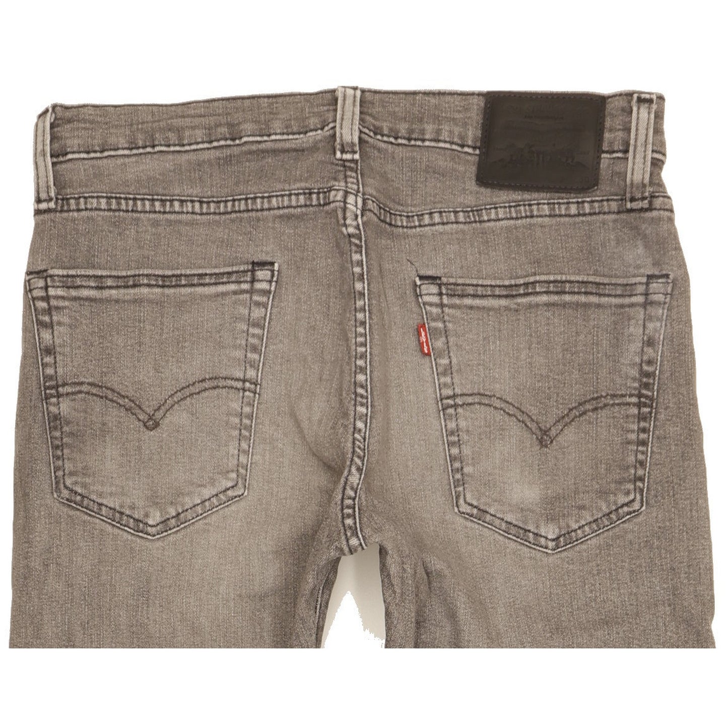 Levi's 502 Men Grey Tapered Regular Stretch Jeans W31 L28