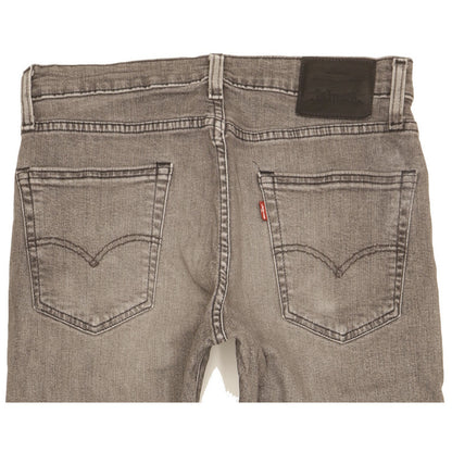 Levi's 502 Men Grey Tapered Regular Stretch Jeans W31 L28