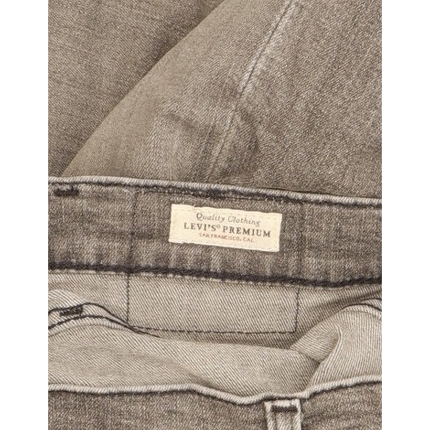 Levi's 502 Men Grey Tapered Regular Stretch Jeans W31 L28