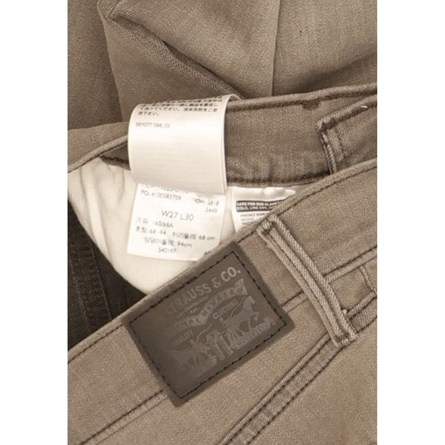 Levi's 311 Shaping Women Grey Skinny Slim Stretch Jeans W27 L30