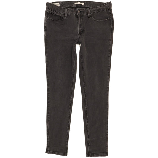 Levi's 711 Women Black Skinny Slim Jeans W31 L29