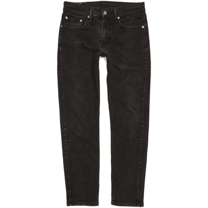 Levi's 502 Men Black Tapered Regular Stretch Jeans W31 L30