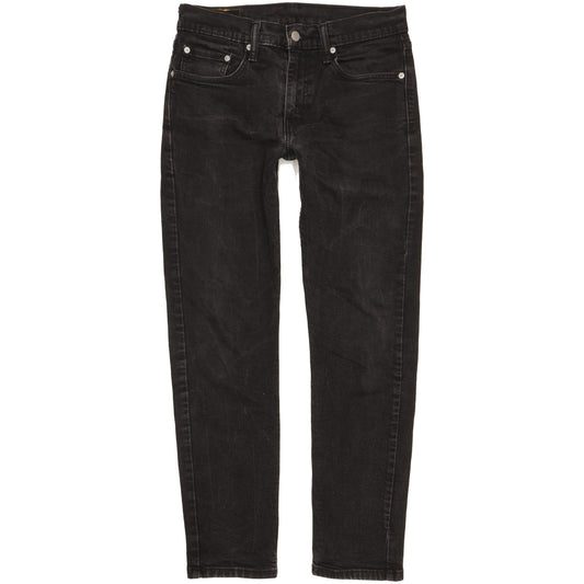 Levi's 502 Men Black Tapered Regular Stretch Jeans W31 L30