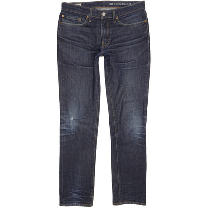 Levi's 511 Men Blue Straight Slim Jeans W34 L33