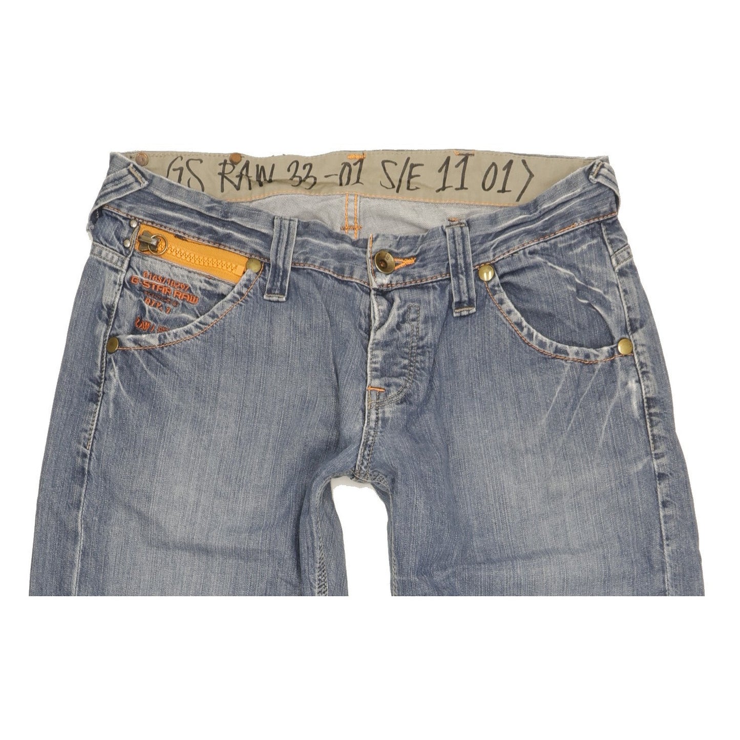 G-Star Studs Women Blue Bootcut Loose Jeans W29 L33