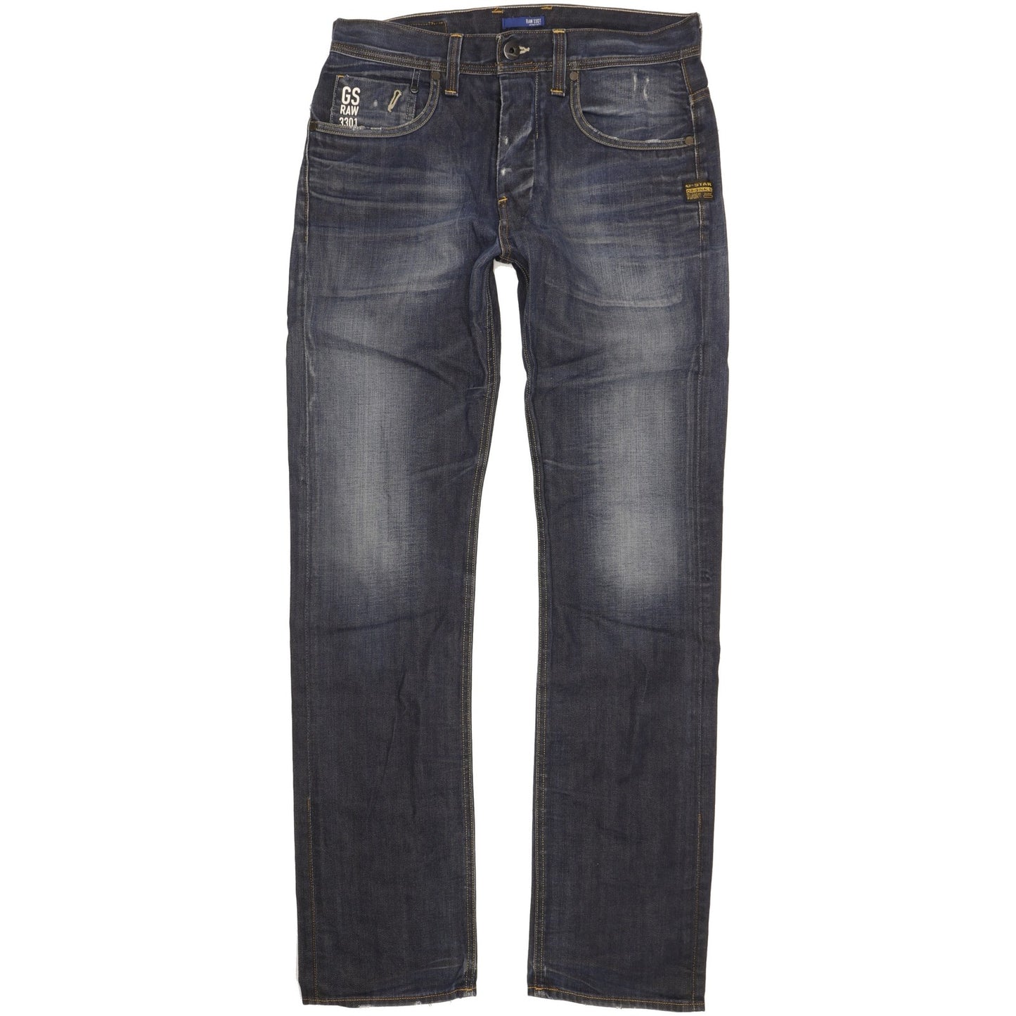 G-Star Attacc Men Blue Straight Regular Jeans W31 L34