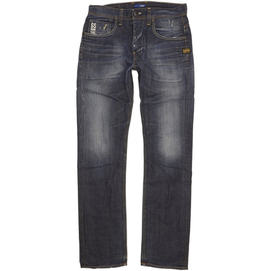 G-Star Attacc Men Blue Straight Regular Jeans W31 L34