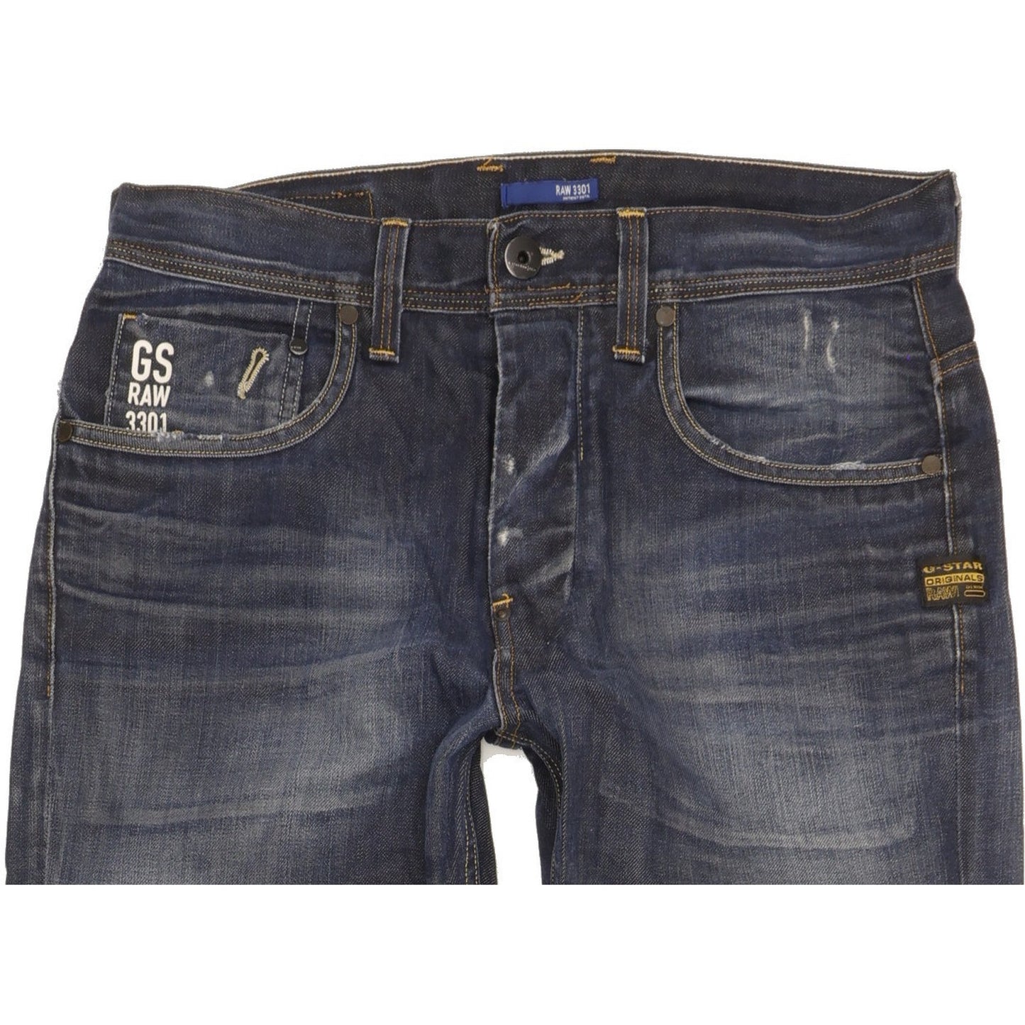 G-Star Attacc Men Blue Straight Regular Jeans W31 L34