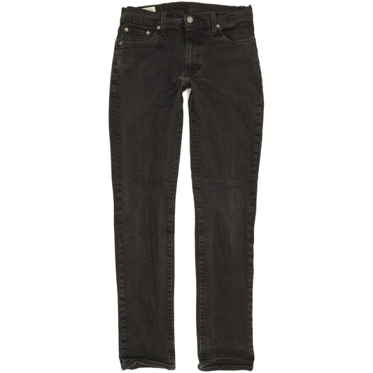 Levi's 511 Men Black Straight Slim Stretch Jeans W30 L32