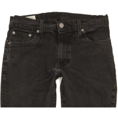 Levi's 511 Men Black Straight Slim Stretch Jeans W30 L32