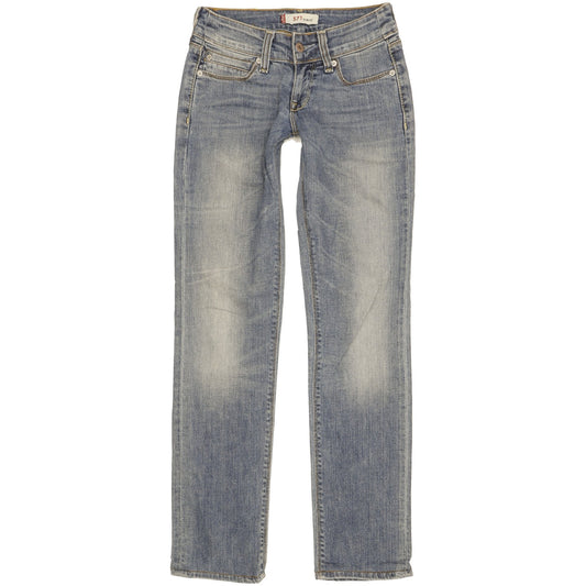 Levi's 571 Women Blue Straight Slim Stretch Jeans W25 L30
