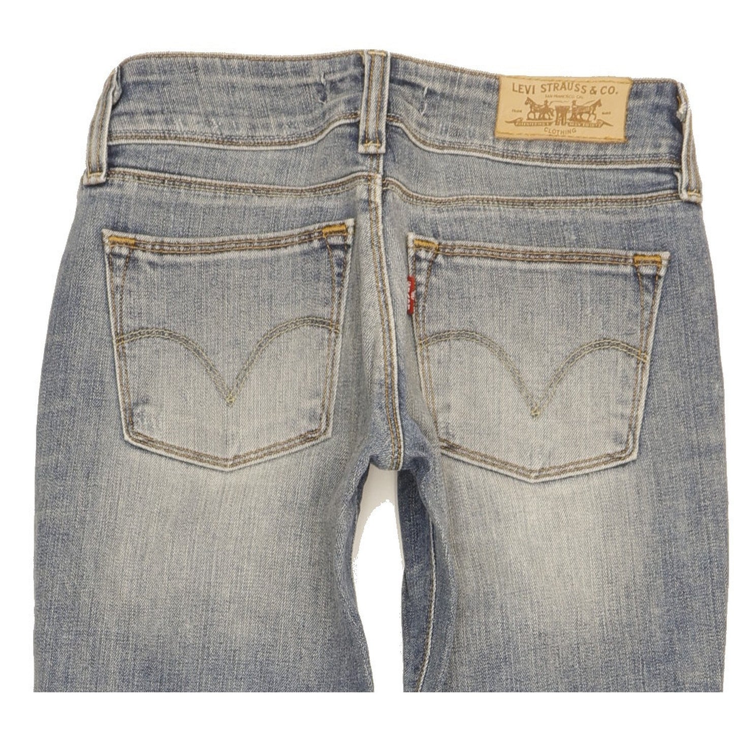 Levi's 571 Women Blue Straight Slim Stretch Jeans W25 L30