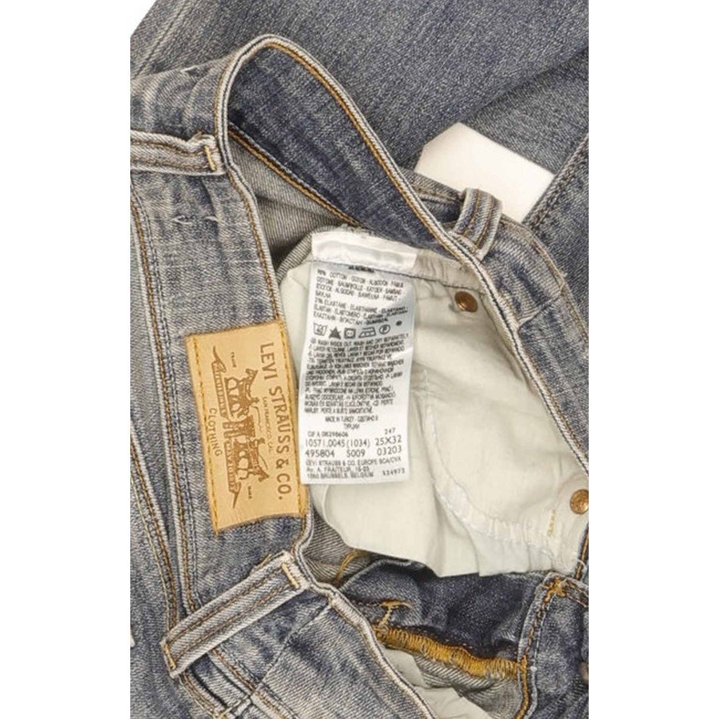 Levi's 571 Women Blue Straight Slim Stretch Jeans W25 L30