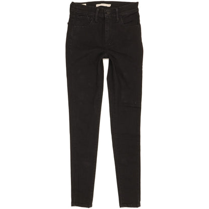 Levi's 720 Women Black Skinny Slim Stretch Jeans W24 L28