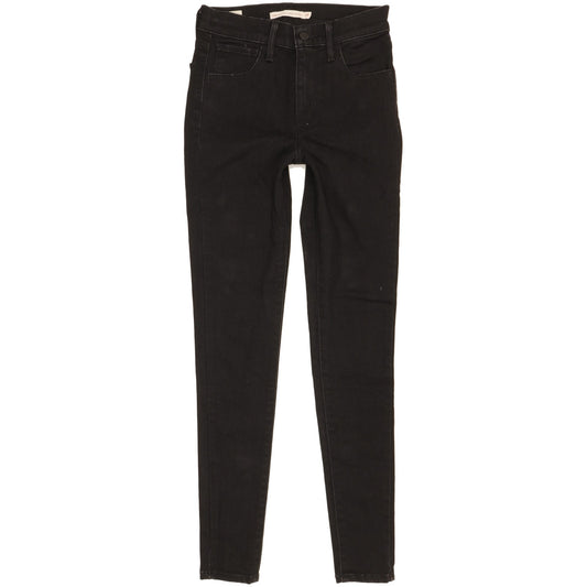 Levi's 720 Women Black Skinny Slim Stretch Jeans W24 L28