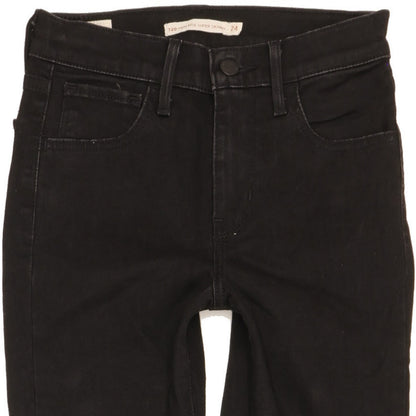 Levi's 720 Women Black Skinny Slim Stretch Jeans W24 L28