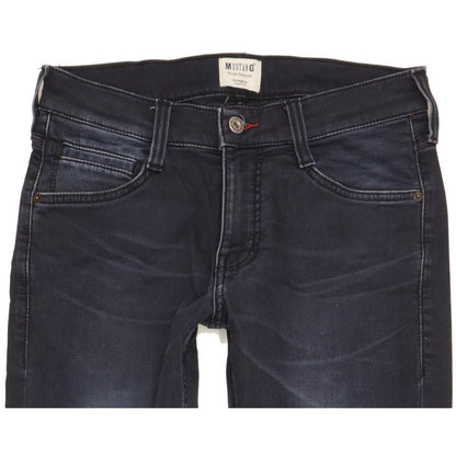 Mustang Oregon Men Navy Tapered Slim Stretch Jeans W29 L31