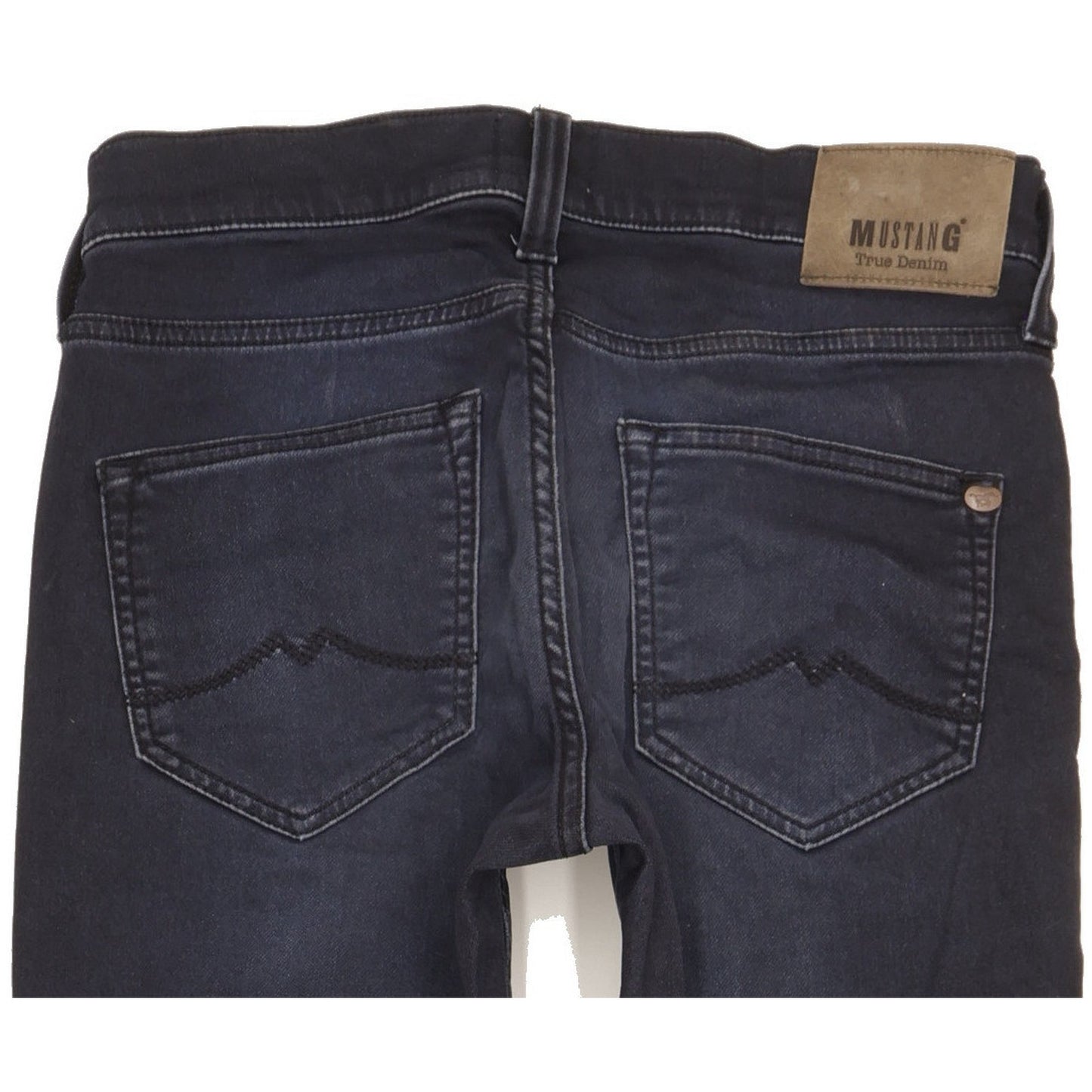 Mustang Oregon Men Navy Tapered Slim Stretch Jeans W29 L31