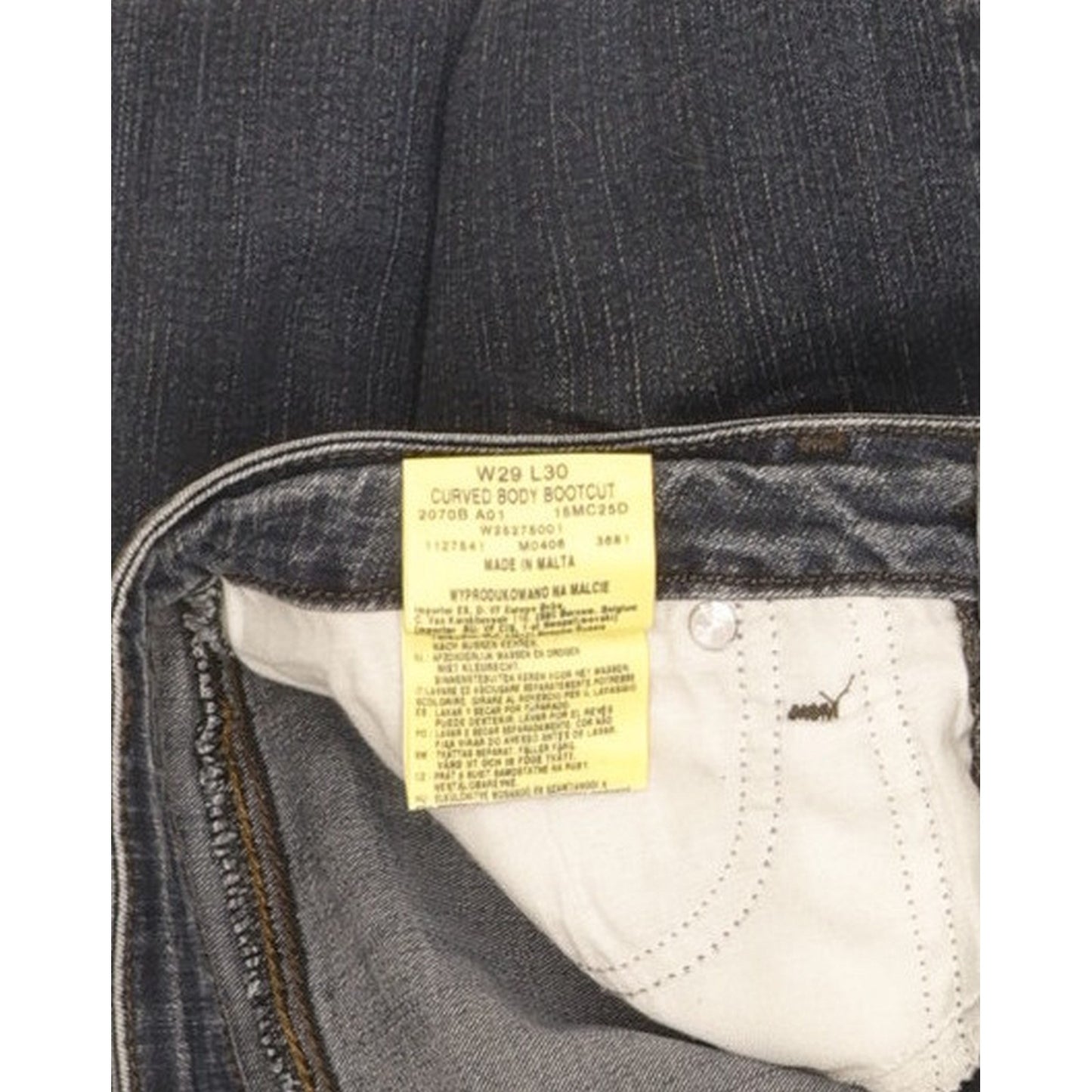 Wrangler Curved Women Blue Bootcut Slim Stretch Jeans W29 L29