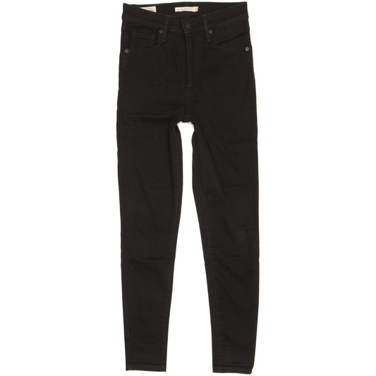 Levi's Mile Women Black Skinny Slim Stretch Jeans W25 L27