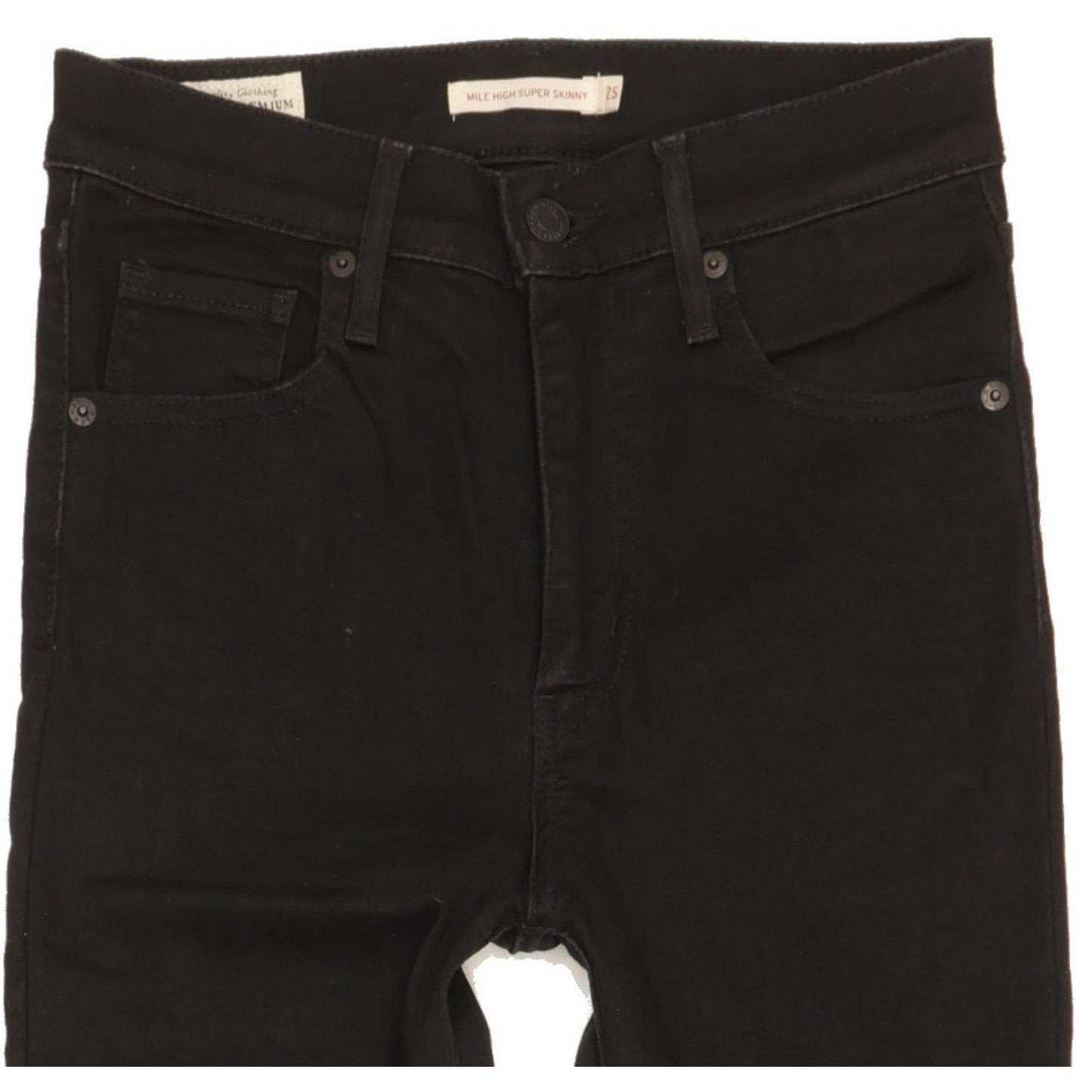 Levi's Mile Women Black Skinny Slim Stretch Jeans W25 L27