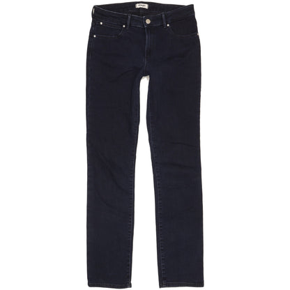 Wrangler Women Navy Straight Slim Stretch Jeans W28 L31