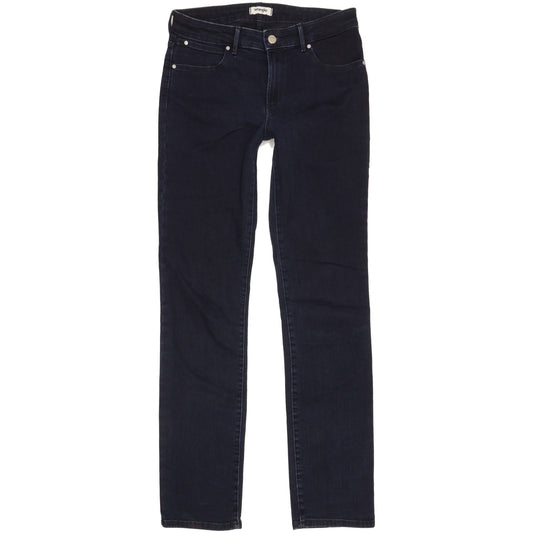 Wrangler Women Navy Straight Slim Stretch Jeans W28 L31