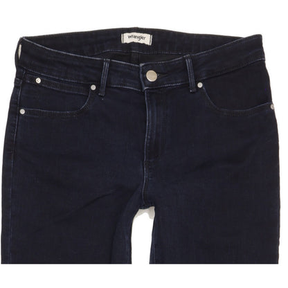 Wrangler Women Navy Straight Slim Stretch Jeans W28 L31