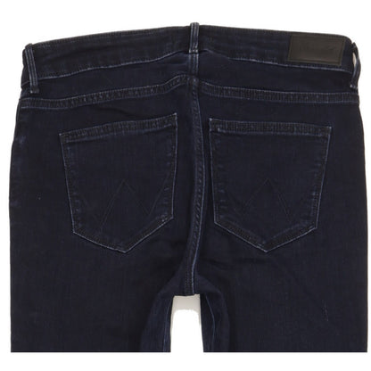 Wrangler Women Navy Straight Slim Stretch Jeans W28 L31