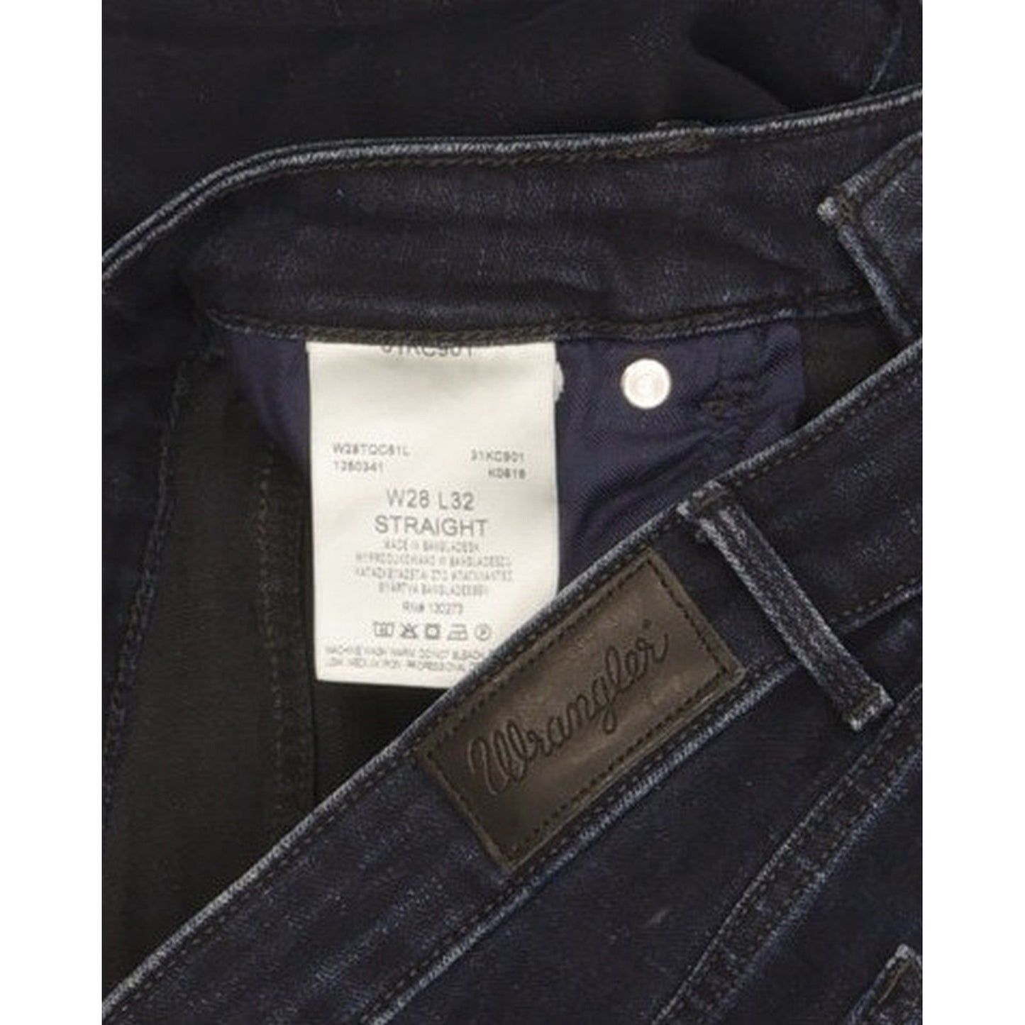 Wrangler Women Navy Straight Slim Stretch Jeans W28 L31