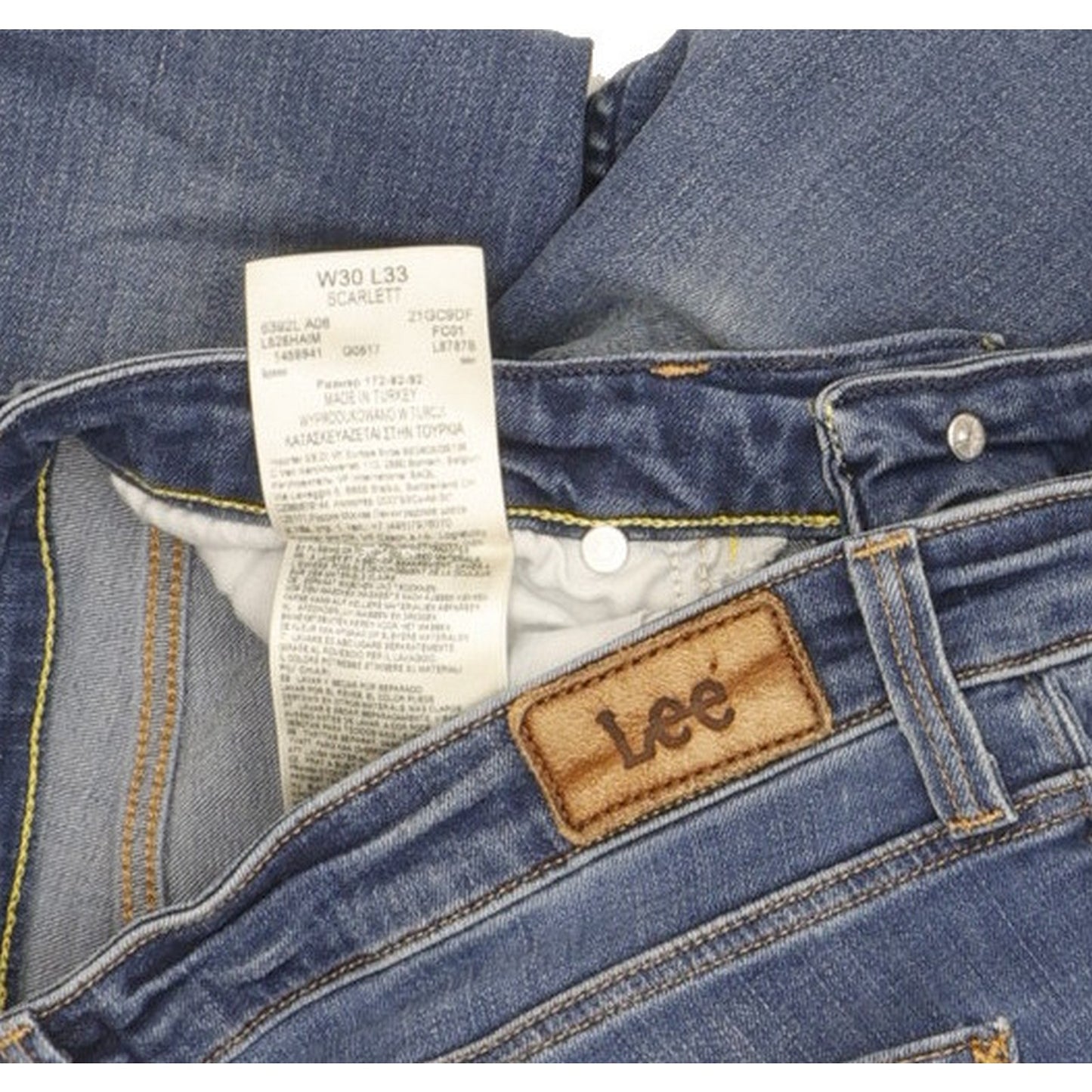 Lee Scarlett Women Blue Skinny Slim Stretch Jeans W30 L30