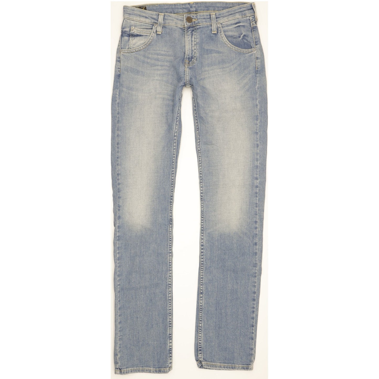 Lee Perry Men Blue Straight Slim Stretch Jeans W30 L33