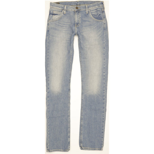 Lee Perry Men Blue Straight Slim Stretch Jeans W30 L33