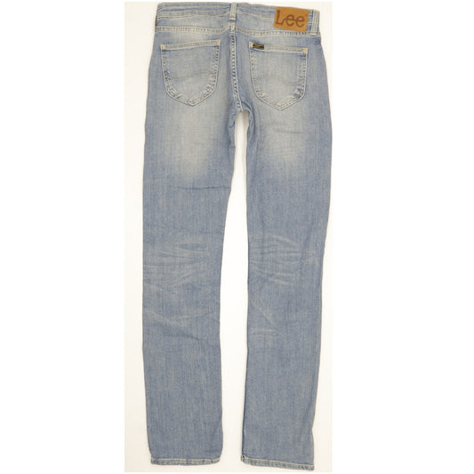 Lee Perry Men Blue Straight Slim Stretch Jeans W30 L33