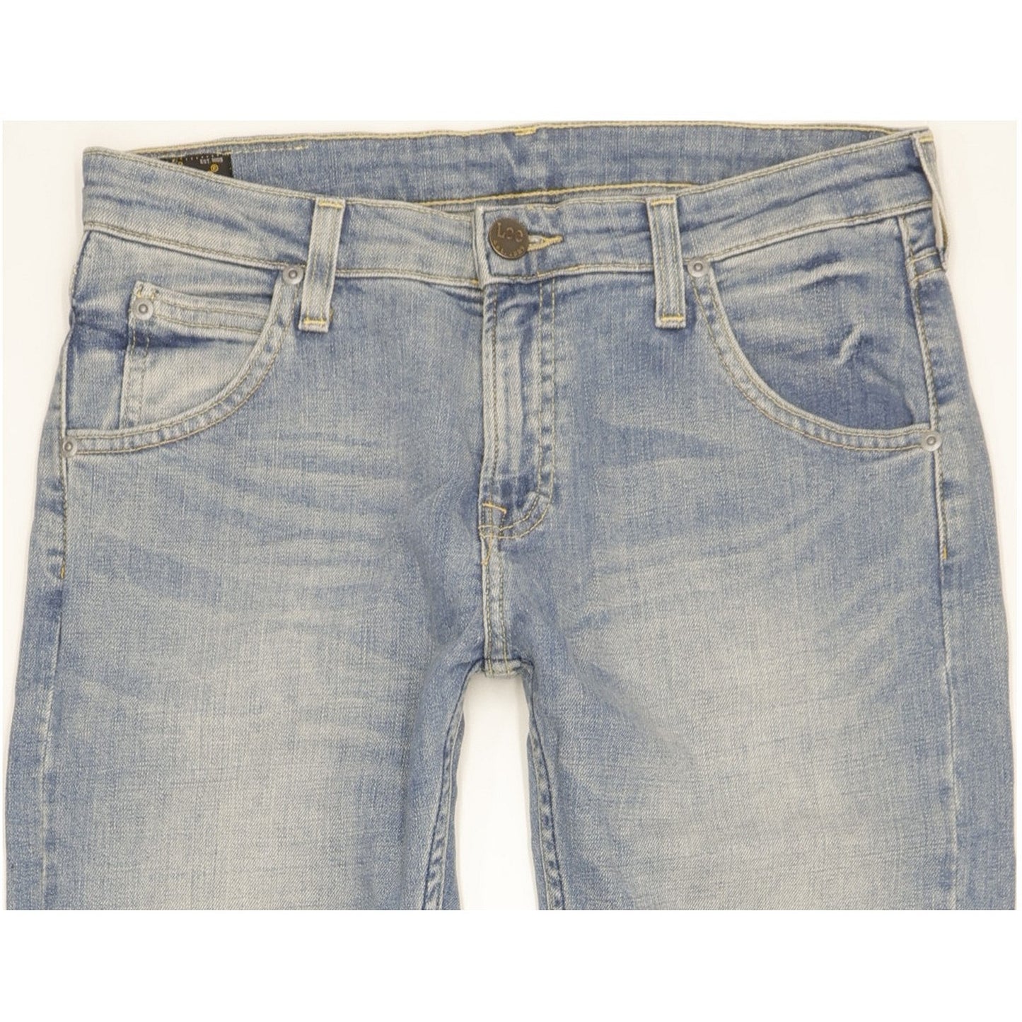 Lee Perry Men Blue Straight Slim Stretch Jeans W30 L33