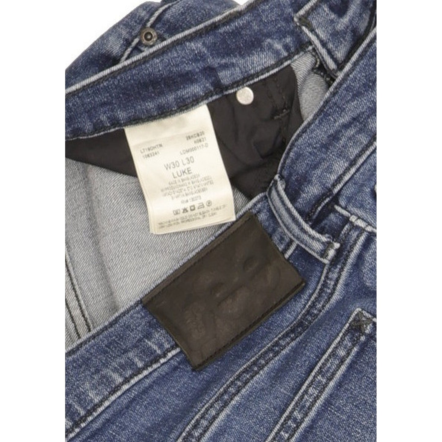 Lee Luke Men Blue Skinny Slim Stretch Jeans W30 L29