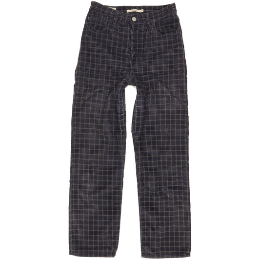 Levi's Ribcage Men Blue Straight Slim Stretch Trousers W26 L29
