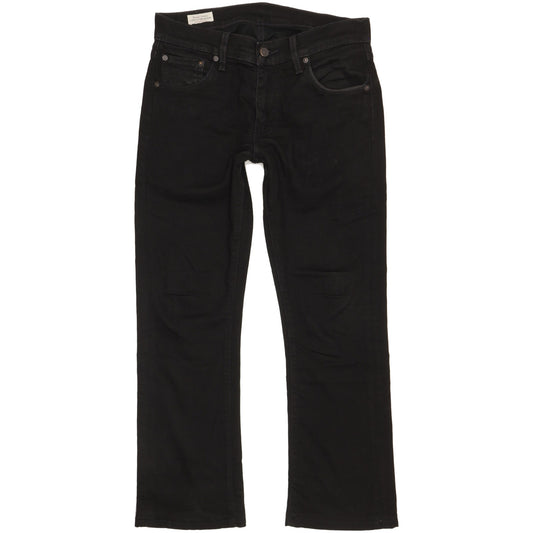 Levi's 572 Men Black Bootcut Slim Stretch Jeans W30 L27