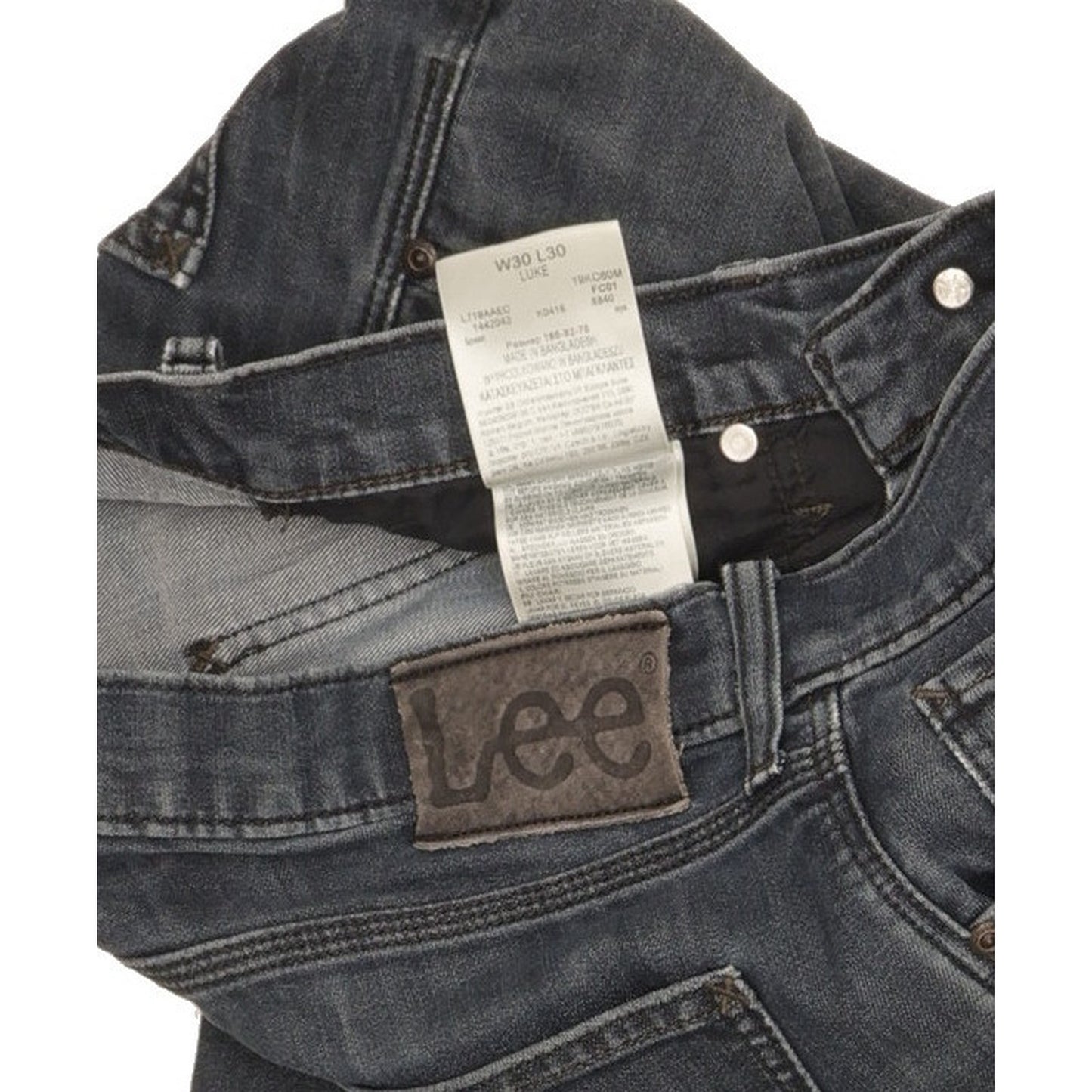 Lee Luke Men Blue Skinny Slim Stretch Jeans W30 L30