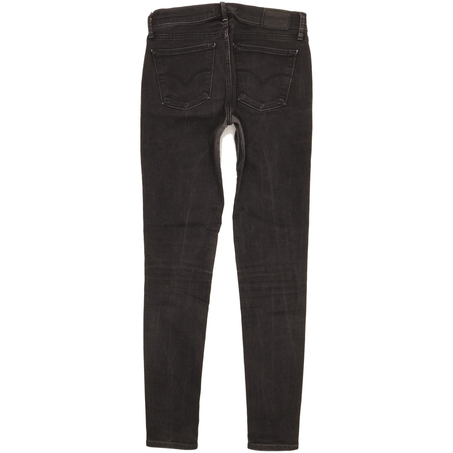 Levi's 710 Super Women Black Skinny Slim Stretch Jeans W28 L30