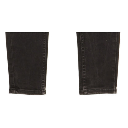 Levi's 710 Super Women Black Skinny Slim Stretch Jeans W28 L30