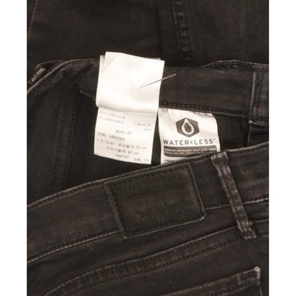 Levi's 710 Super Women Black Skinny Slim Stretch Jeans W28 L30