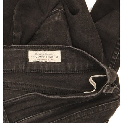 Levi's 710 Super Women Black Skinny Slim Stretch Jeans W28 L30