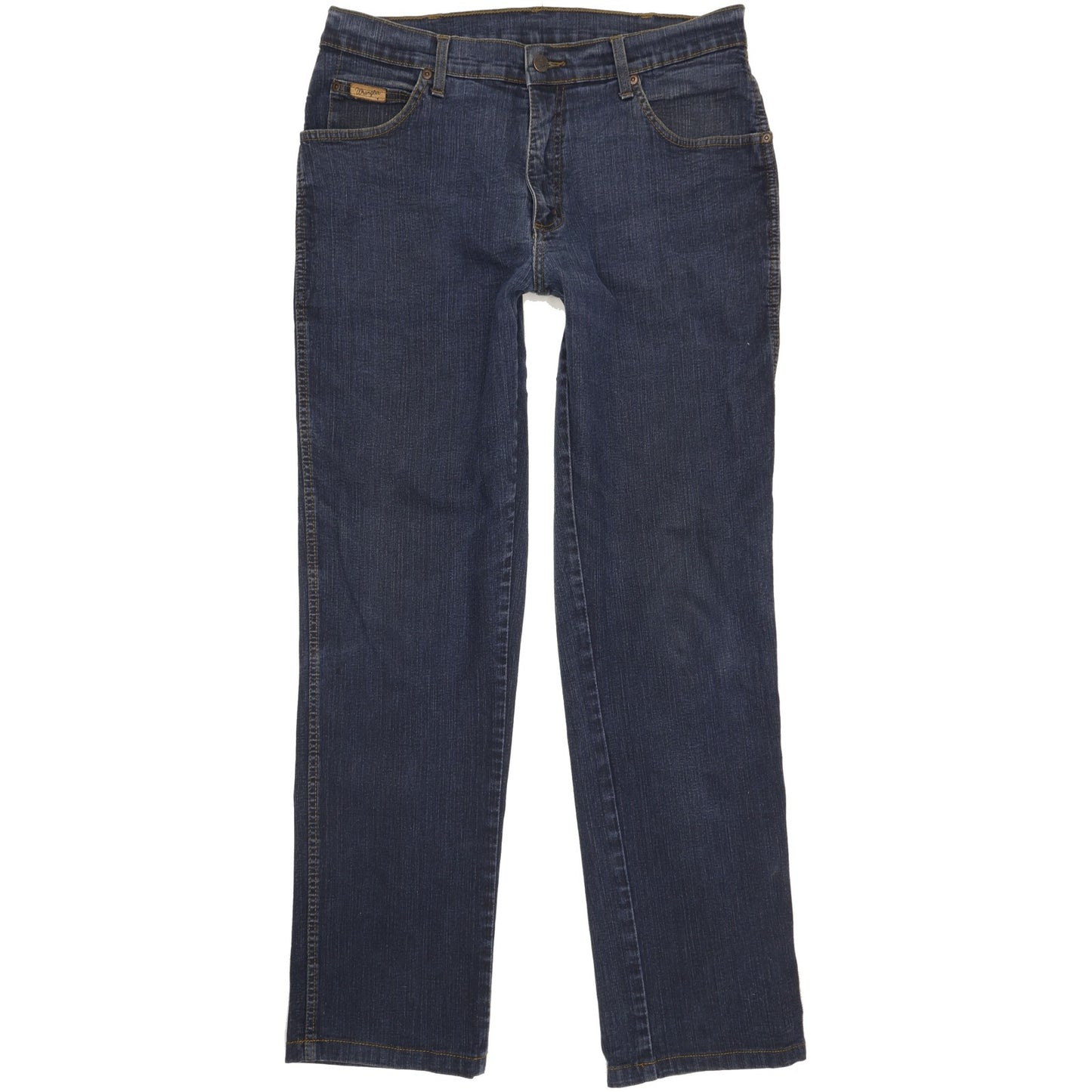 Wrangler Texas Men Blue Straight Regular Stretch Jeans W34 L33