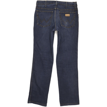 Wrangler Texas Men Blue Straight Regular Stretch Jeans W34 L33