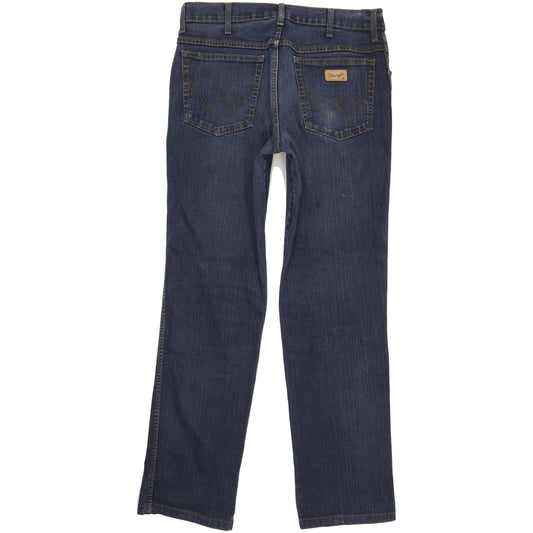 Wrangler Texas Men Blue Straight Regular Stretch Jeans W34 L33